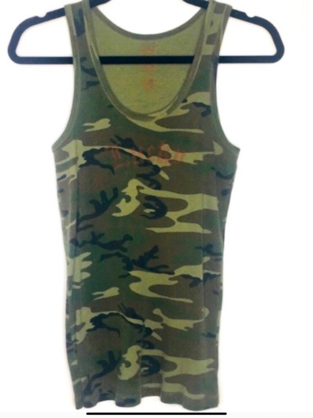 Camo Tank Top - Olive Green Camouflage